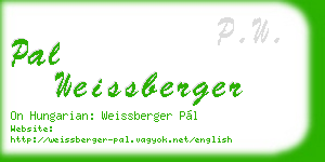 pal weissberger business card